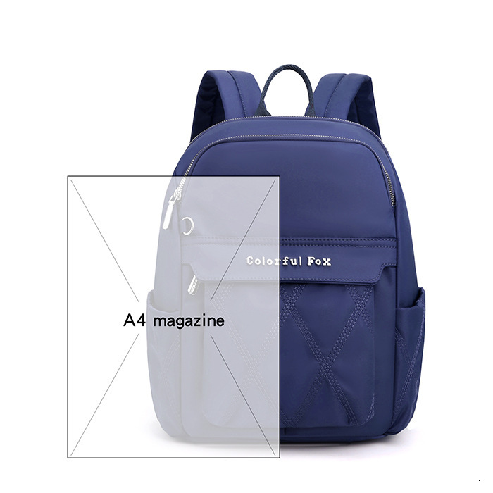 Colorful Fox New Women's Large Capacity Travel Backpack Korean Style Trendy Embroidered Student School Bag ddmymoon