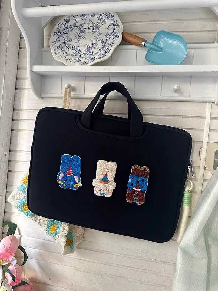 Cute Laptop Bag 13.3 15.4 15.6 Inch For iPad Air6 Pro12.9 11 Book Air13.6 16 Huawei Dell Lenovo Xiaomi Samsung Computer Bag y250730
