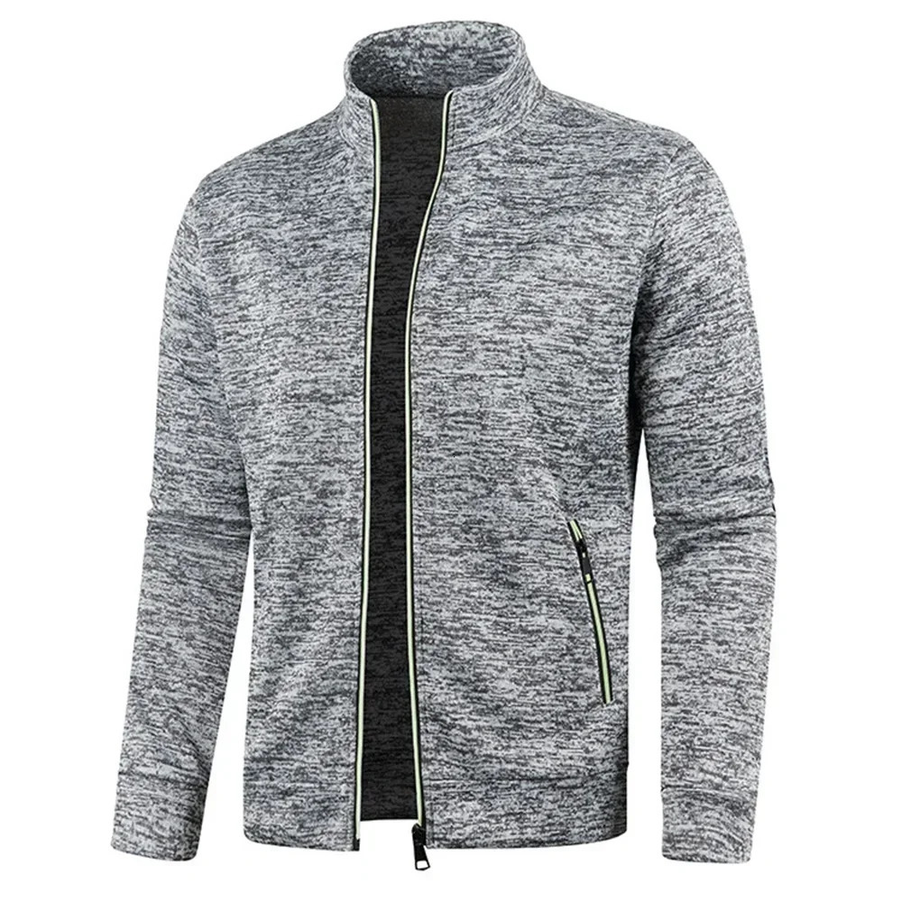 Mens Cardigan Zipper Hoodies Black Green Gray Contrasting Colors Jackets Fashion Casual High Stand Sweatshirts Coats Sportswear 250729