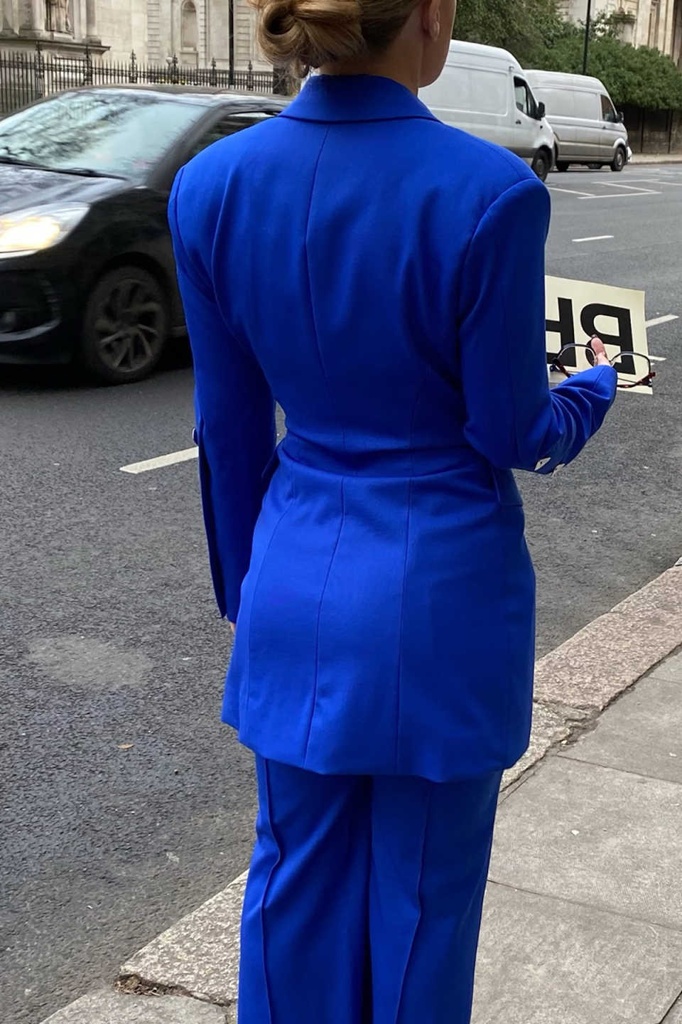 Royal Blue Women Pants Suits Slim Fit Long Jacket Ladies Prom Birthday Party Formal Wear Outfit Flared Trousers 2 Pieces Customized