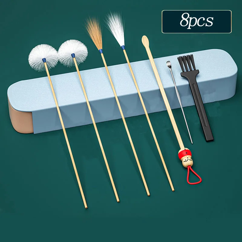 8/10pcs Professional Ear Digging Tool Set Ear Picking Household Ear Spoon Goose Feather Stick Ear Canal Cleaning Massage 250726