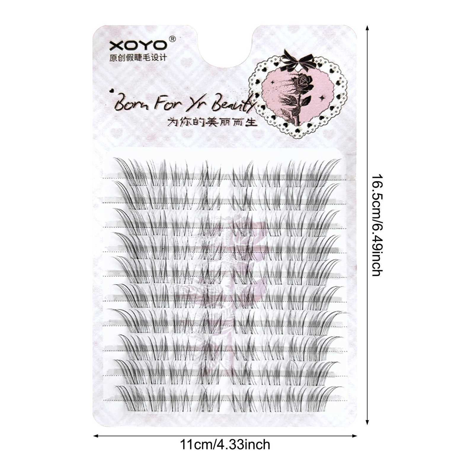 10 Rows Individual Lashes Clusters Segmented Natural Lash Extension Fox-style Flying False Eyelashes Makeup Tool Z250730