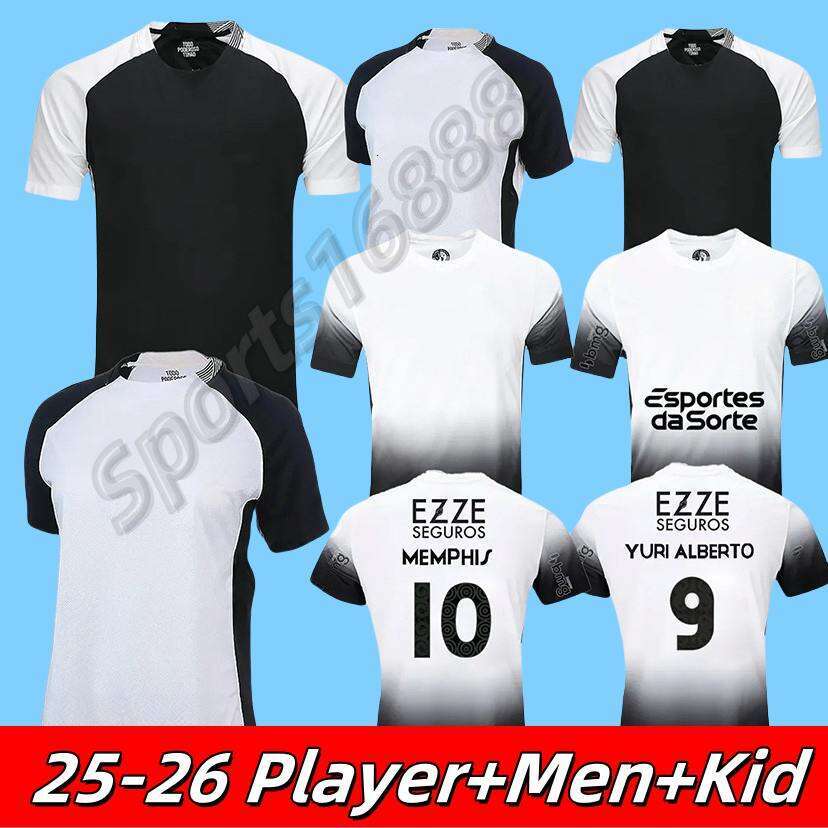CorinthianeS jerseys 2025 2026 YURI ALBERTO GARRO football shirts YURI ALBERTO ROMERO player version 25 26 MAGNO MAYCON soccer jersey MEN KID