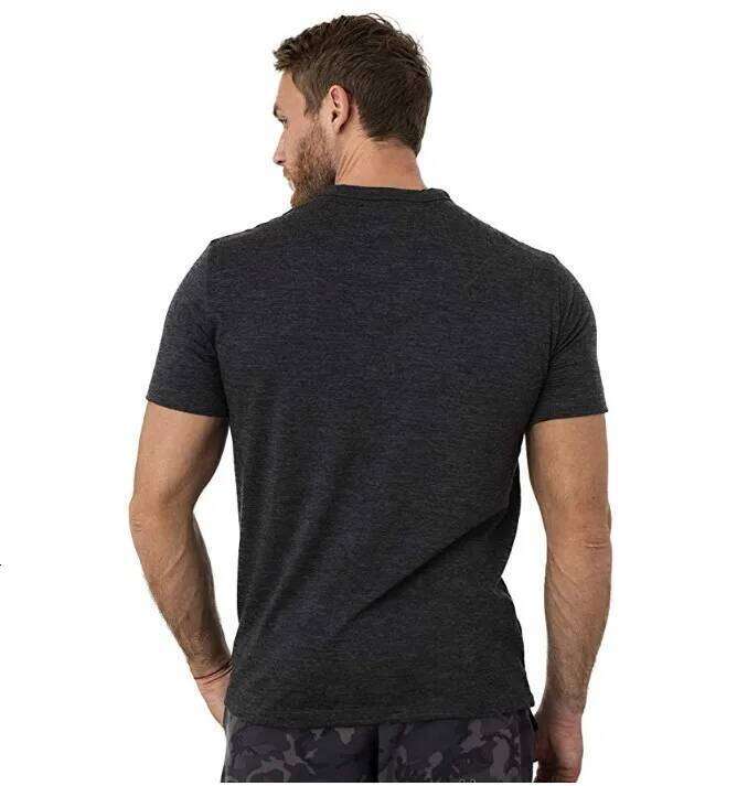 100% Merino Wool T Shirt Men's Base Layer Tee Men 180 GSM Wicking Breathable Quick Dry Anti-Odor Hiking Shirts