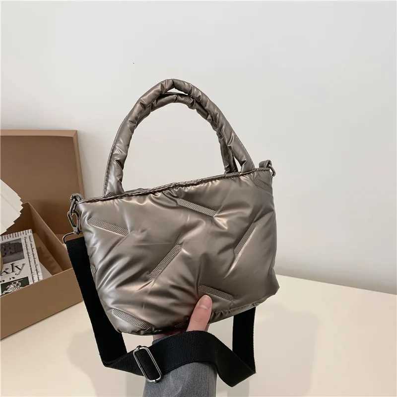 Fi Down Cott Top-handle Bags Soft Nyl Handbags Designer Crossbody Bags For Women Small Casual Tote Shoulder Bag Y250730