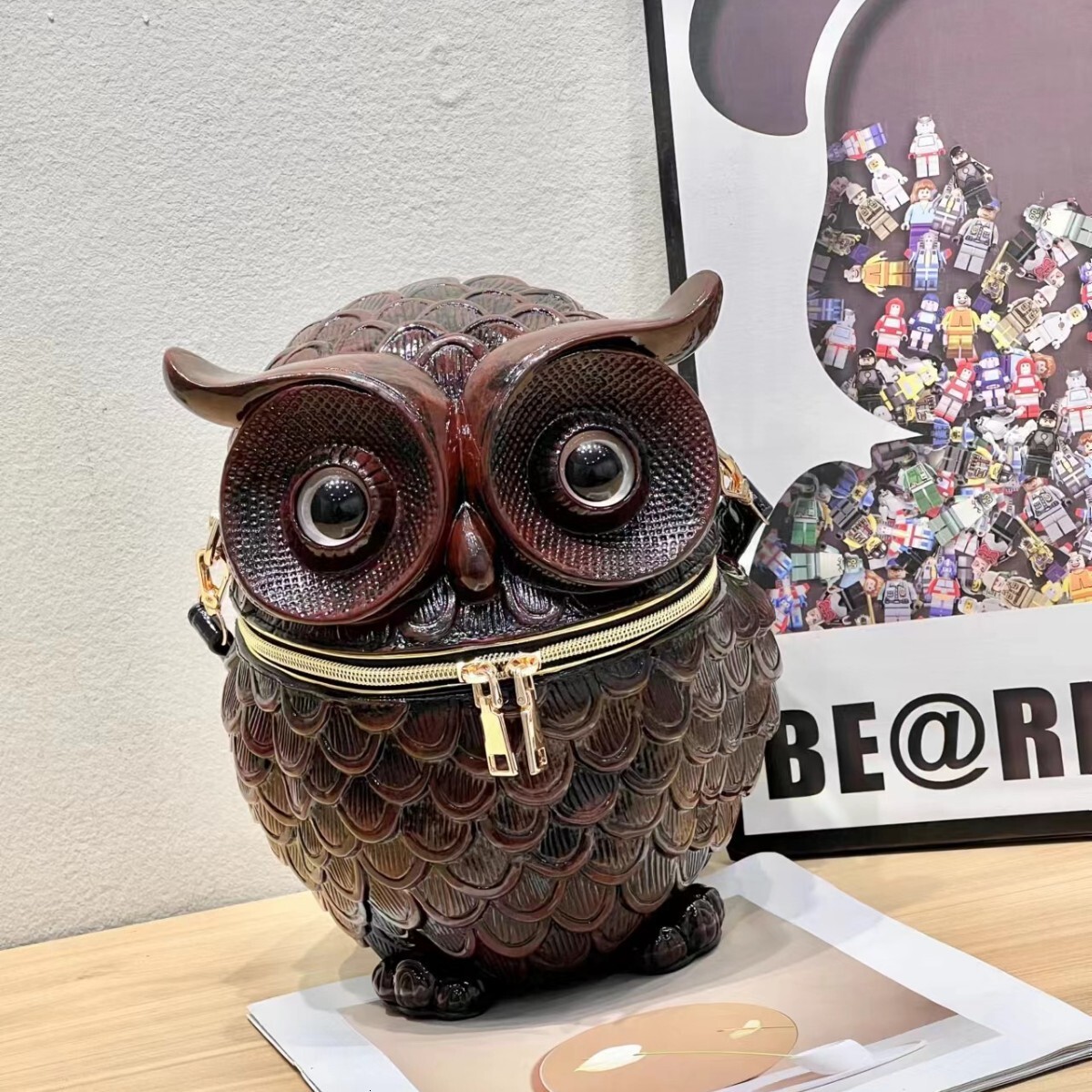2025 New Product Men and Women Personality Cute Funny Owl Shoulder Crossbody Bag Halloween ddmymoon