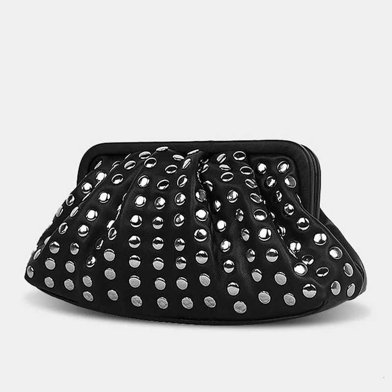 Punk Pouch Designer Women Handbags FAshion CluTCh Bags for Women Soft PU Leather Dumpling Bag New Cloud Purses Ladies Y250729