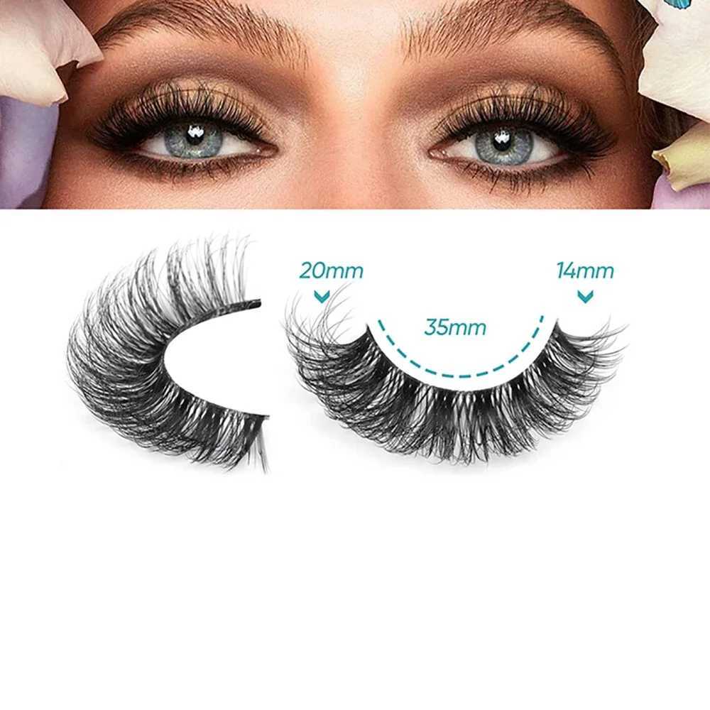 10 Pairs False Eyelashes 6D Super Fluffy Wispy Faux Mink Eyelashes Cat Eye Effect Dramatic Lashes Eyelash Extension Makeup Z250730