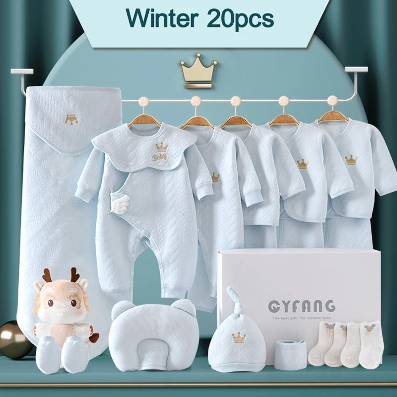 born Baby Clothing 15/17/18/20 Pcs/0-3Months 100%Cotton Kids Clothes Suit Unise Infant Boys Girls Clothing Set Without Box 250729