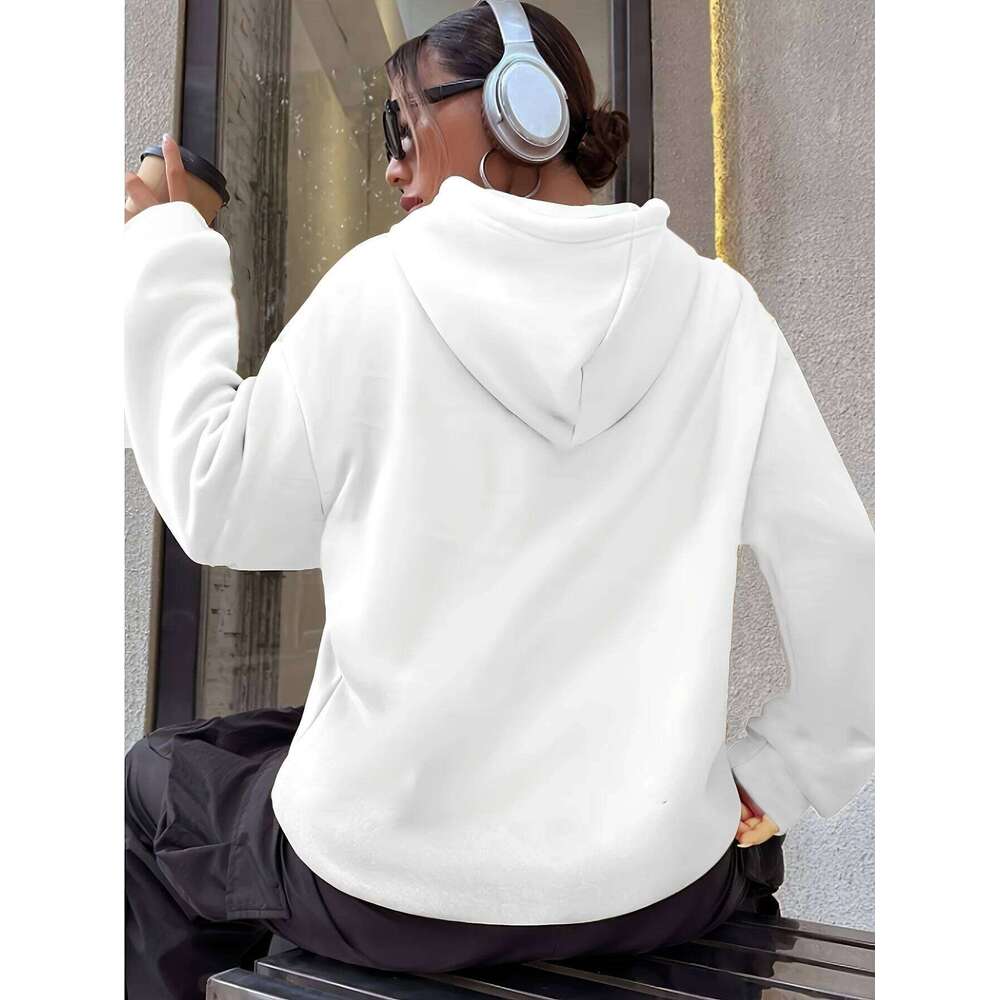 Fashionable Italian Polyester Ladies' Hooded Sweater Comfortable & Stylish Casual Wear