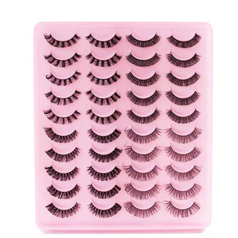 LTWEGO Lashes 5/10/20 Pairs 3D Faux Mink Lashes Russian Strip DD Curl False Eyelashes Fluffy Volume Eyelash Extension Makeup Z250730