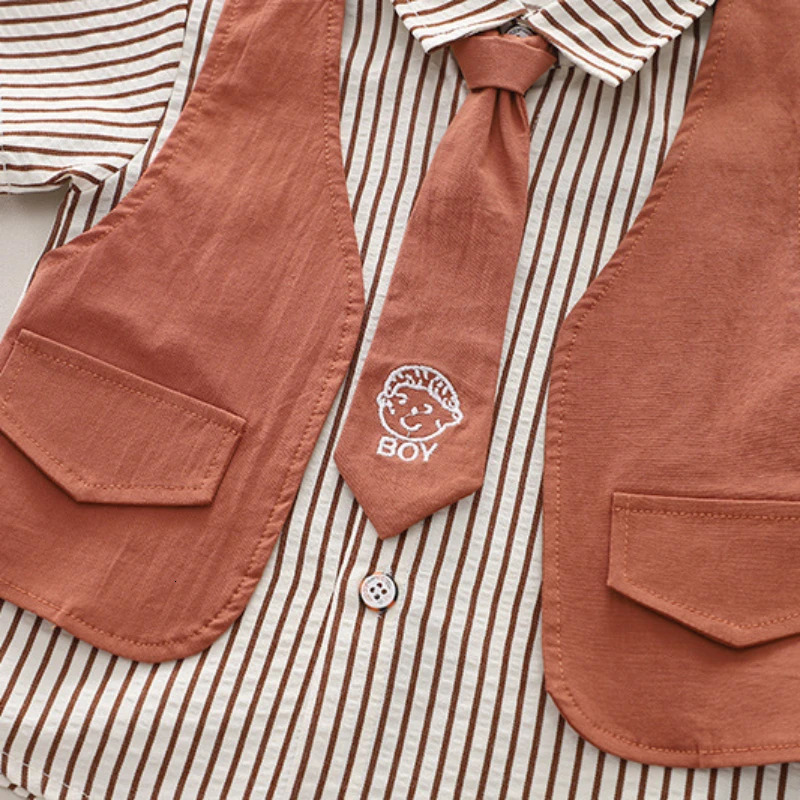 Summer Baby Boys Clothes Suit Children Shirt Shorts 2Pcs/Sets Toddler Clothing Infant Casual Cotton Costume Kids Tracksuits 250729