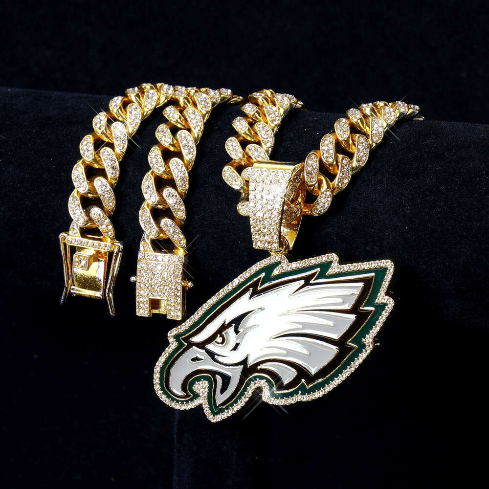 Drip Oil Accessories Football Team Sports Pendant Necklace