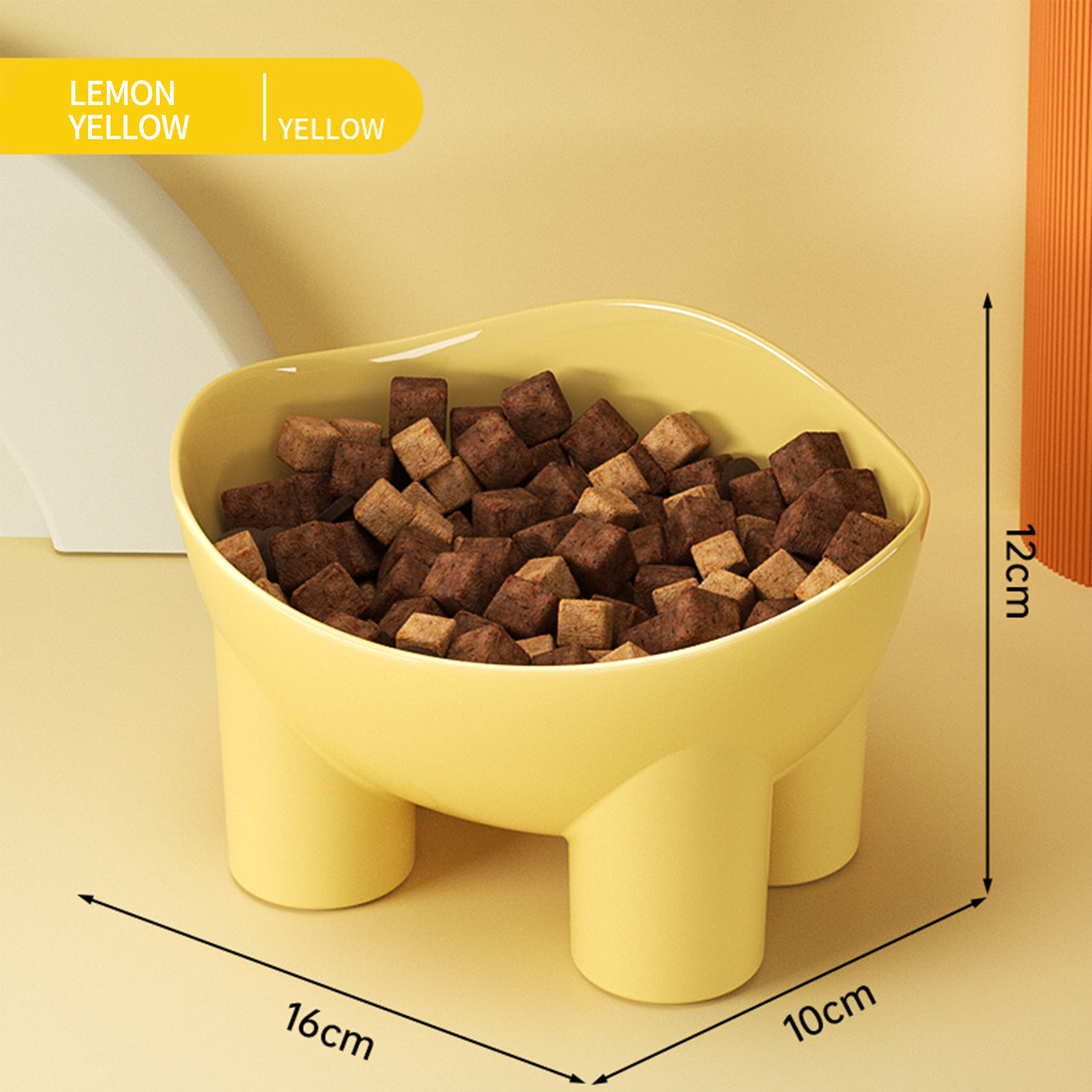 Cat bowl elephant leg bowl macaron colored elephant leg neck protection bowl cat food bowl anti spill pet bowl wholesale of pet supplies