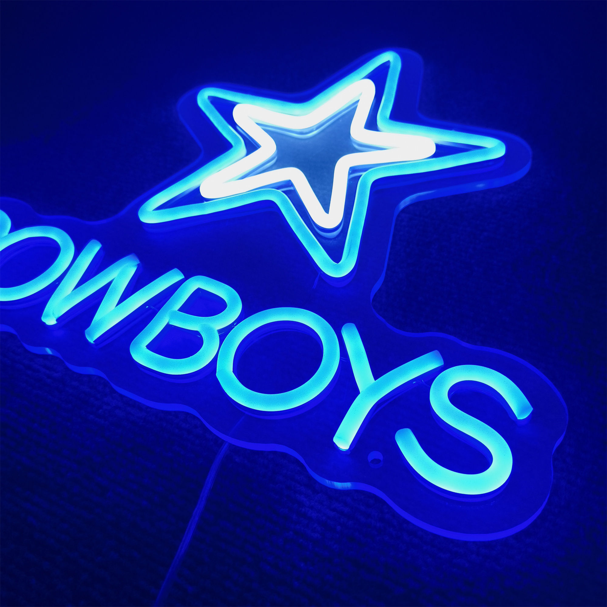 Cowboy Neon Signs -Neon Light Football Team LED Neon Lights for Party Bar Family Gathering Art Decoration Game Room
