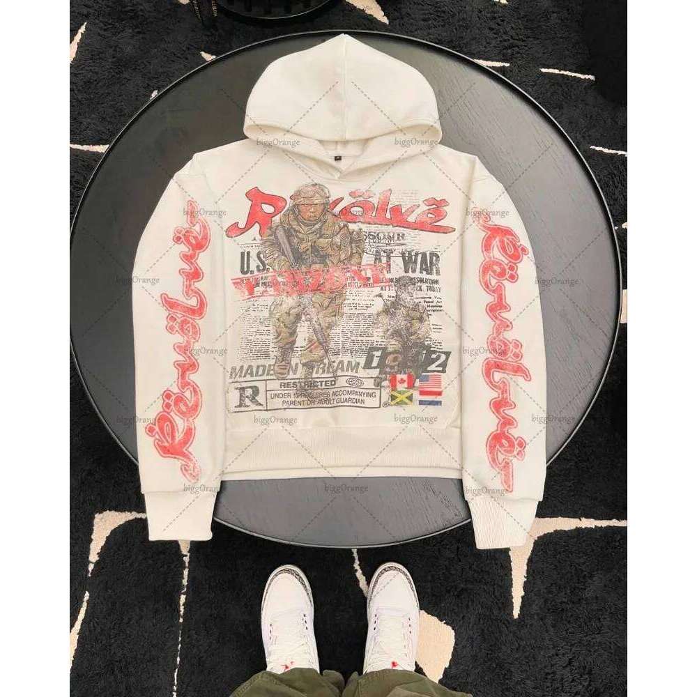 2025 New American Retro Letter Design Casual Loose Zipper Hoodie Men Street Hip-hop Y2K Haruku Oversized Sweatshirt Women