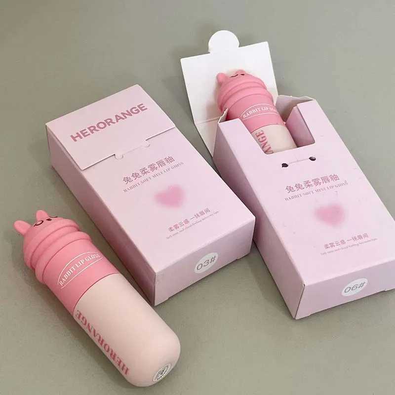 Waterproof Long Lasting Lipstick Cute Rabbit Matte Velvet Lip Gloss Easy To Color Lip Mud Liquid Lipstick For Women Makeup G250729