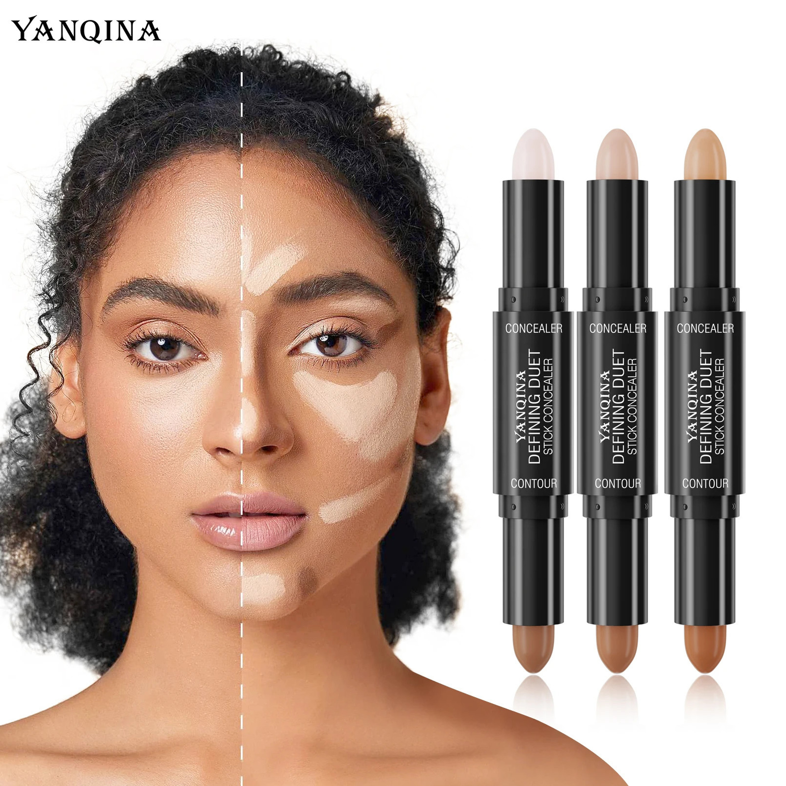 Face Foundation Concealer Pen Long Lasting Dark Circles Corrector Contour Stick Cosmetic Makeup Tools 250730