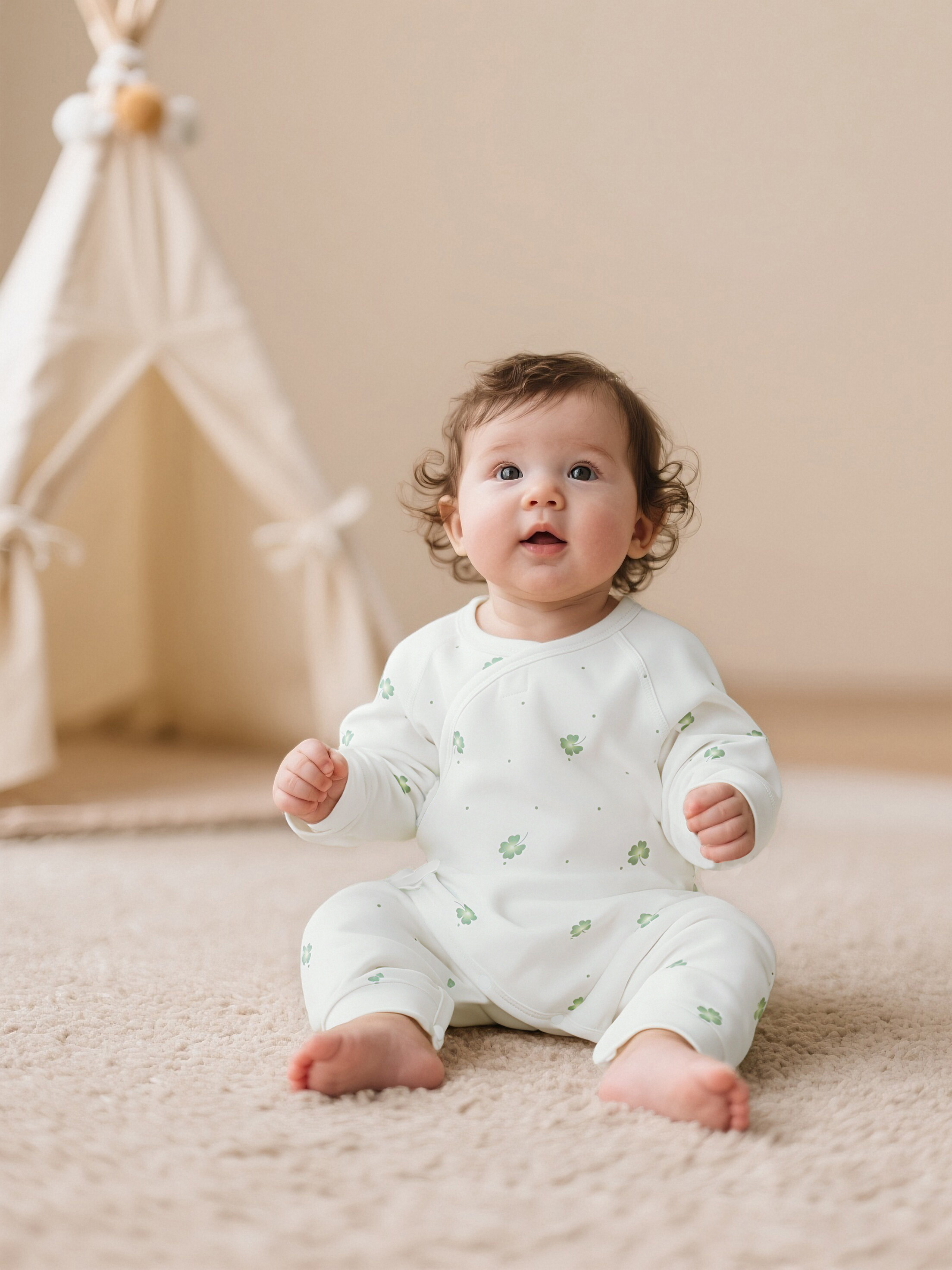 Home Pure Cotton Baby One-Piece Long-Sleeved Newborn Romper Autumn And Winter Cartoon Crawling Clothes Baby Clothes Drop Shipping