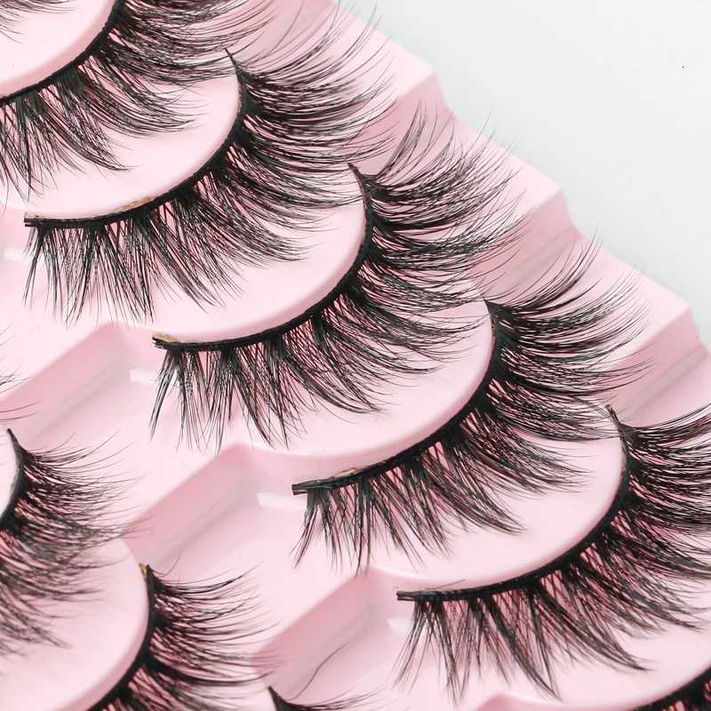 2/5/10 Pair 3D Mink Lashes Natural Soft Eyelashes Dramatic False Eyelashes Faux Cils Makeup Fake Eyelash Extension Makeup Z250730