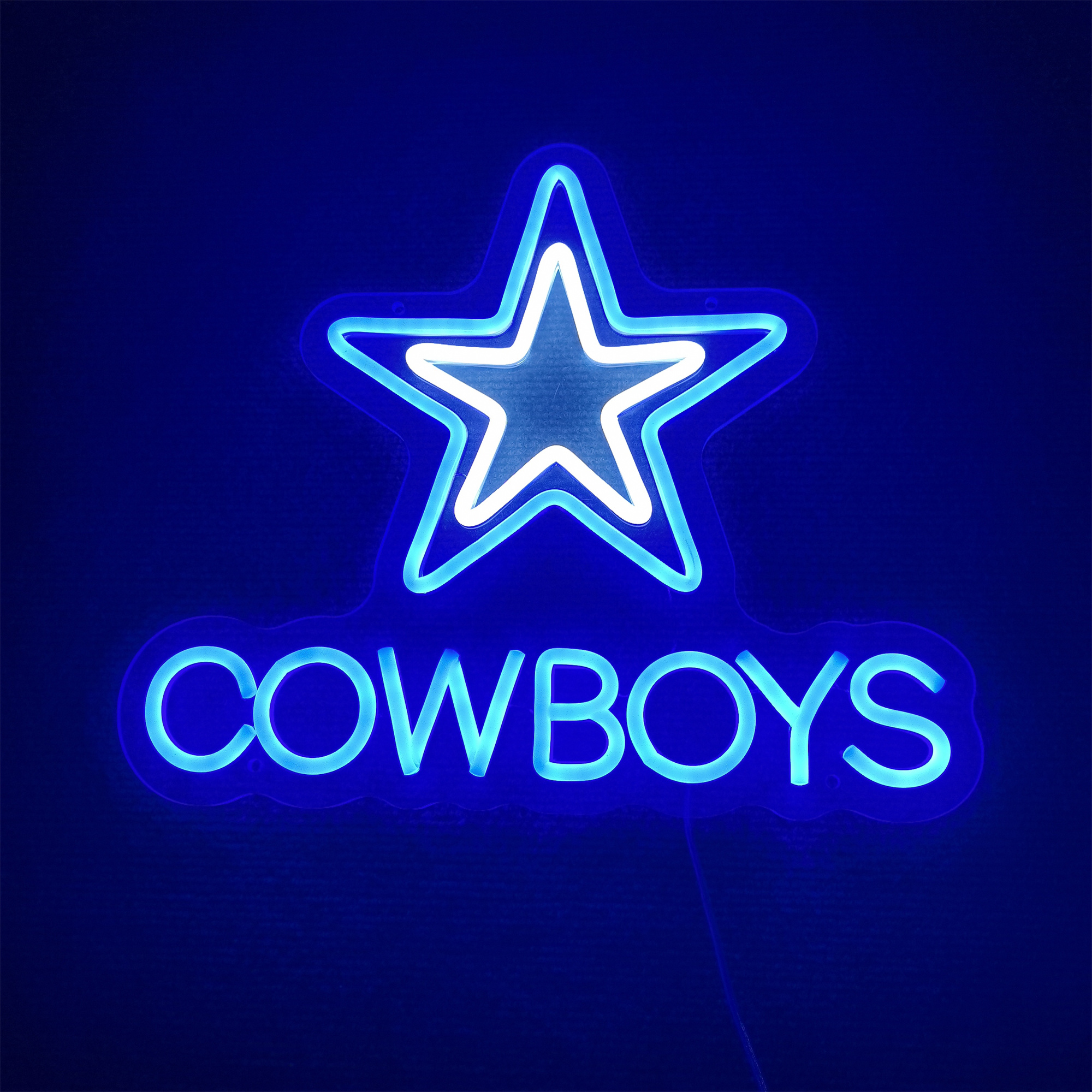 Cowboy Neon Signs -Neon Light Football Team LED Neon Lights for Party Bar Family Gathering Art Decoration Game Room