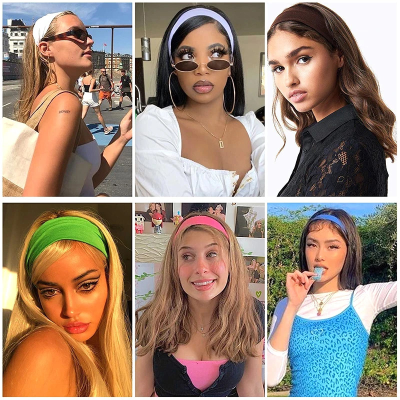 Summer Sports Yoga Headbands for Women Simple Adjustable Men Running Absorb Sweat Elastic Hair Bands Soild Headband Wholesale 250716