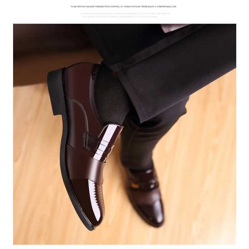 2024 New Men Casual Business Dress Shoes Breathable Wear Casual Shoes Men Fion Shoes Show designer loafers men loafers men Y250730