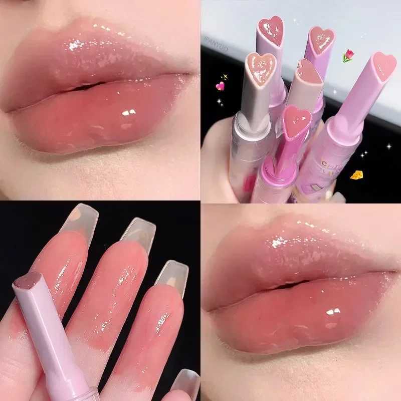 Jelly Love Lipstick Pink Water Gloss Clear Lip Glaze Waterproof Non-Stick Cup Hydrating Plumping Fade Lip Lines Lip Gloss Makeup G250729