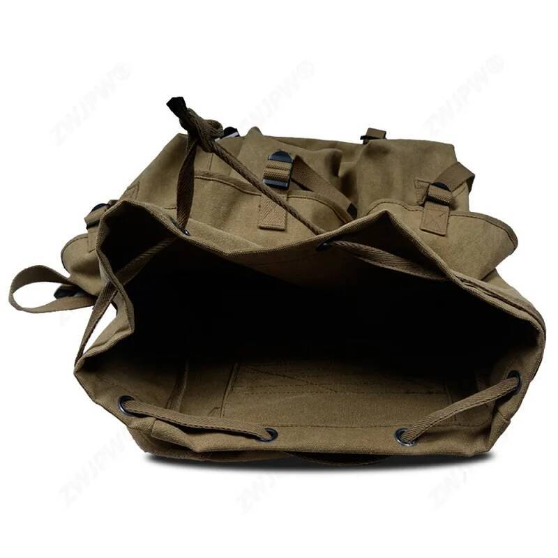 M14 Washed Canvas Backpack, Large Capacity, Men's And Women's Retro Backpack high-quality