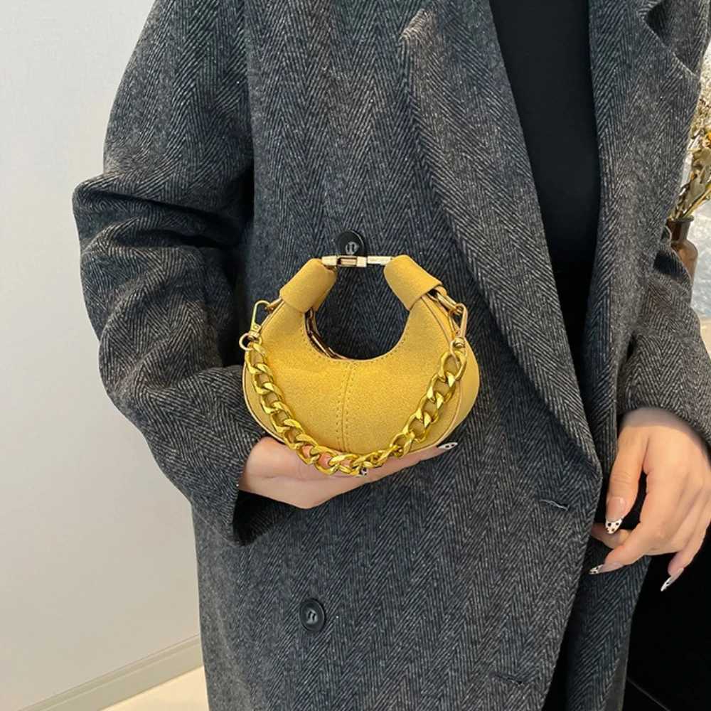 2024 Winter New Trend Y2K Mini PU Leather Saddle Shoulder Bag for Women Handbags and Purses Womens Crossbody Bags 2025 Y250730