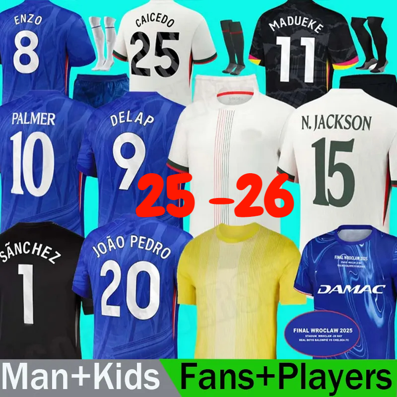 s Fc 25 26 Cole Palmer Jadon Sancho Enzo Fernandez Marc Cucurella Mykhailo Mudryk Kit Kids Football Shirt Cfc Jersey