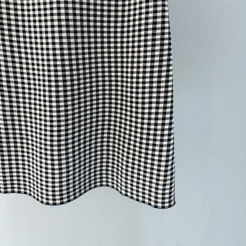 Women's Houndstooth Knit Strapless Dress - Y2K Classic Bodycon Mini Dress, Sexy U-Neck Party Outfit S0773