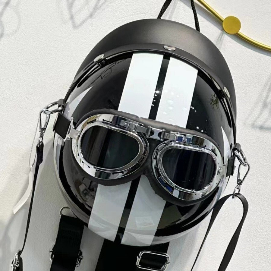 2025 New Helmet Funny Cute Fashion Street Trendy Double Shoulder Crossbody Handbag ddmymoon