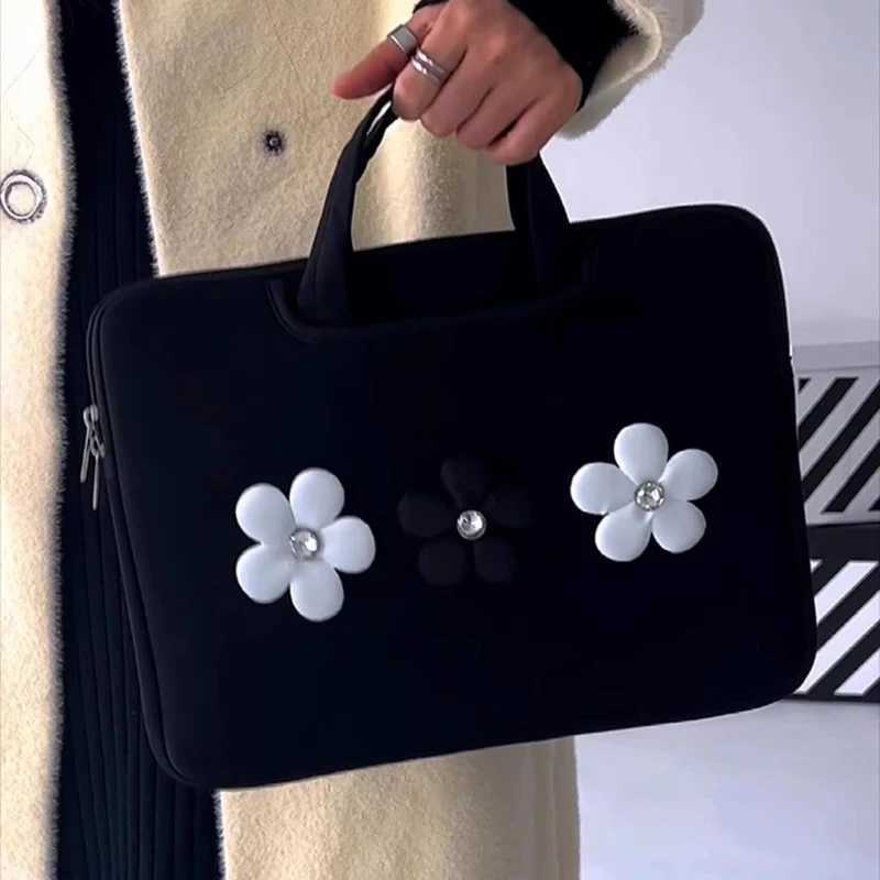 13.3 15 15.6 16 Inch Cute Flowers Laptop Bag for MacBook Air 13.6 Pro14 Dell Huawei Xiaomi iPad 11 12.9 Shockproof Notebook Bag y250730