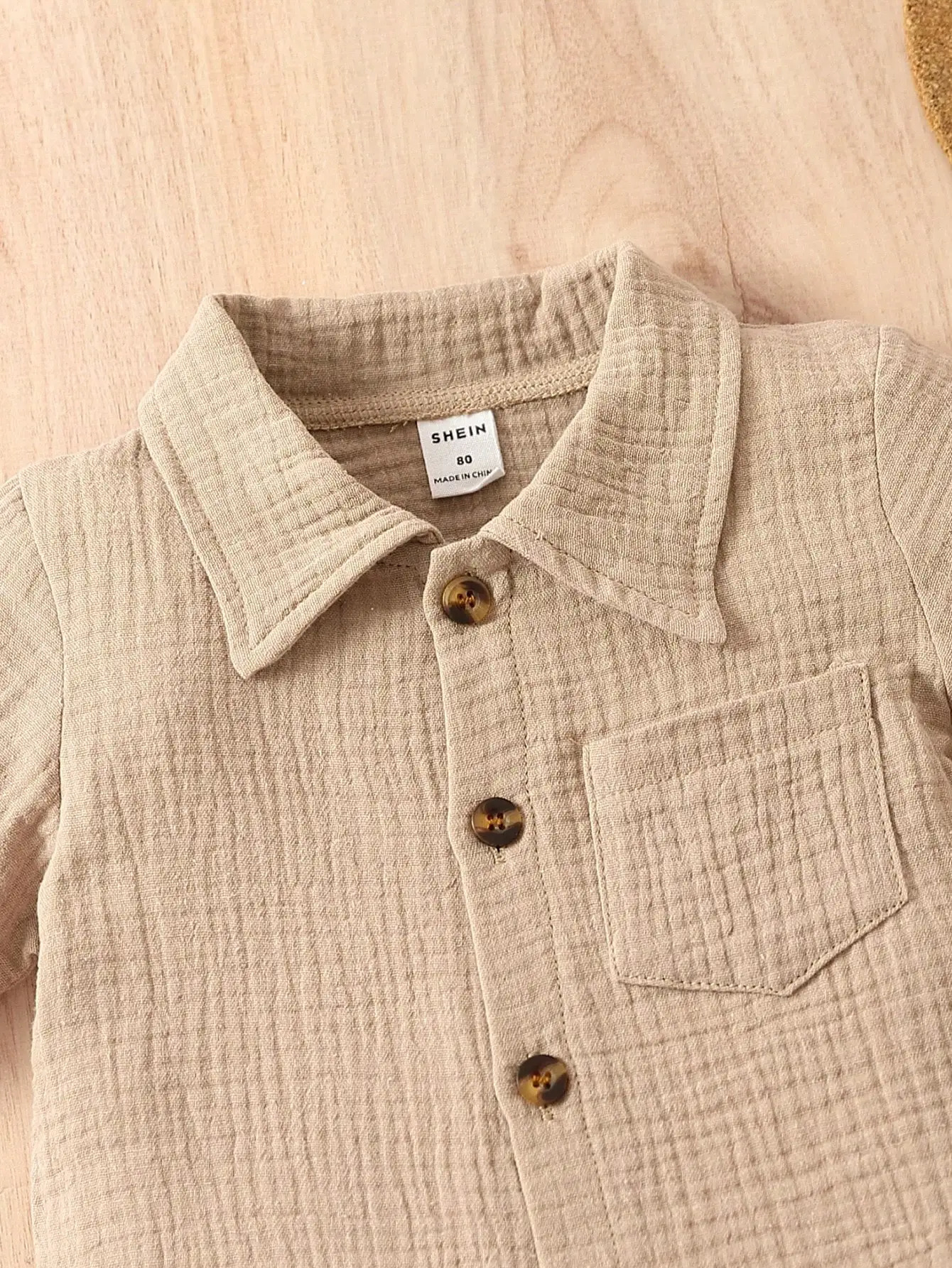 Cotton 2-Piece Summer Baby Boy Khaki Short-Sleeved Shorts Casual Outdoor Everything Simple Comfortable Soft Suit 250729