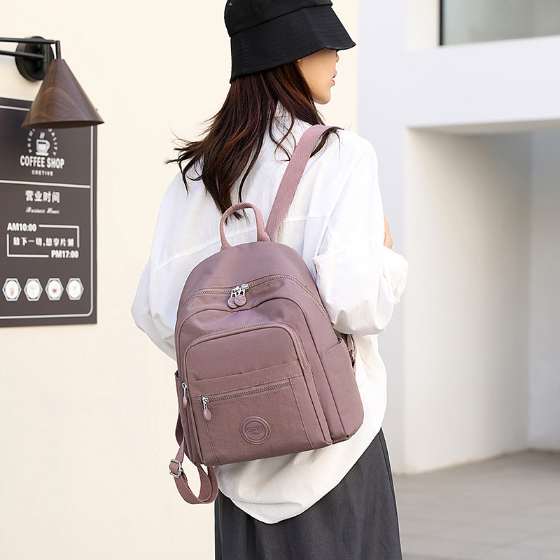 Colorful Fox New Women's Backpack Large Capacity Multi-layer Water-resistant Student School Bag Simple Handbag ddmymoon