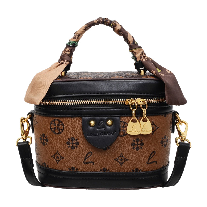 Luxury Bag 2025 Vintage Monogram Box Bag Women's Handbag Top Handle Crossbody Shoulder Stylish Elegant Vanity Case Free Shipping