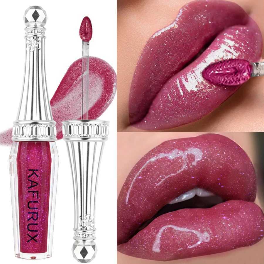 6 Colors Glitter 1pc Lip Glaze Long Lasting Lip Gloss Waterproof Liquid Lipstick Makeup Lip Oil Lip Tint Moisturizing Lip Balm G250728
