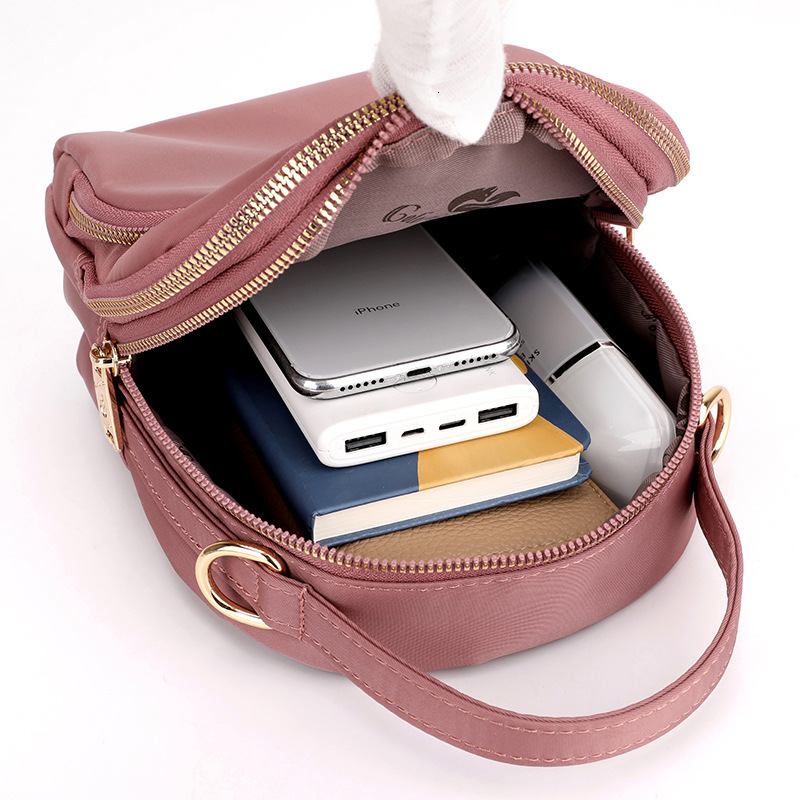 Colorful Fox New Women's Multifunctional Backpack Daily Portable Shoulder Bag Large Capacity Water-Resistant Nylon ddmymoon