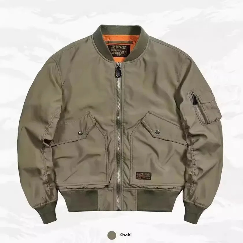 Spring Autumn Mens Casual Jacket Trendy Business Wear Fashionable Aviation Control Ballpark Style American Style Crossbody 250730