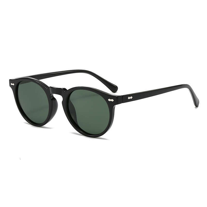 DHcollections Retro Round Sunglasses - UV400 Polarized, Transparent Frame, Japanese Style for Women (8 Vintage Colors)