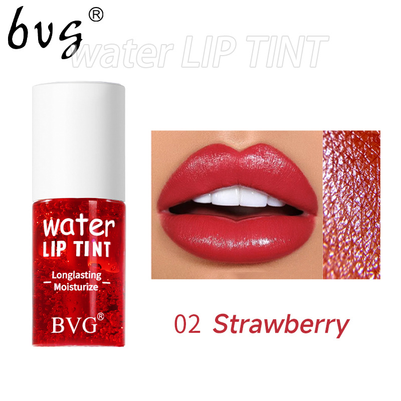 Watertint Dye Lip Stain Cherry Juice Lip Gloss Tint Non-stick Liquid Lipstick Waterproof Lips Cheek Dual Use Rouge Water Makeup Mirror Pearl Lip Gloss
