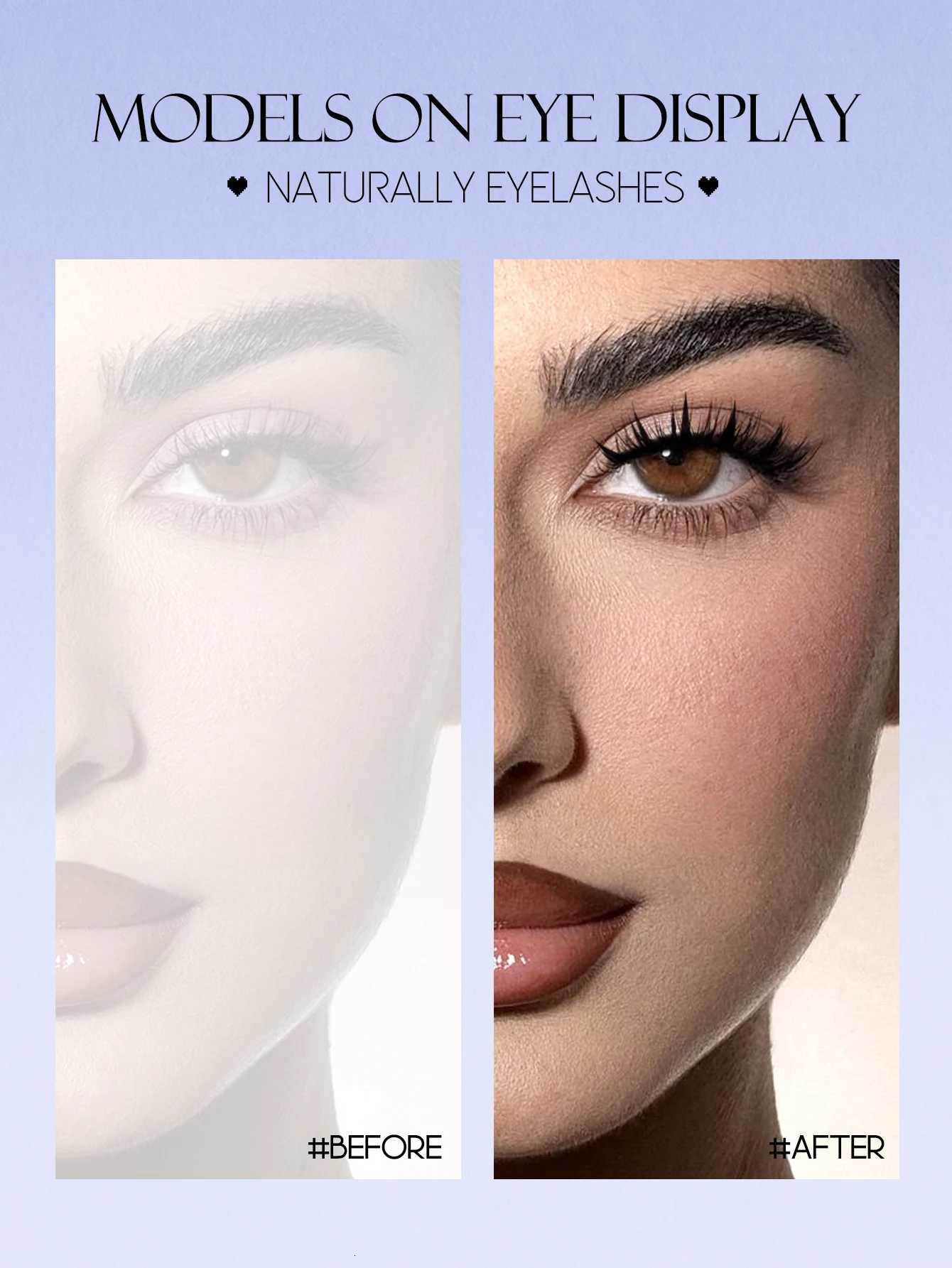 5 pairs of GROINNEYA Manga Lashes Eyelashes Fluffy Soft Cross Natural Look False Lashes Wispy Natural Makeup Eyelash Extensions Z250730