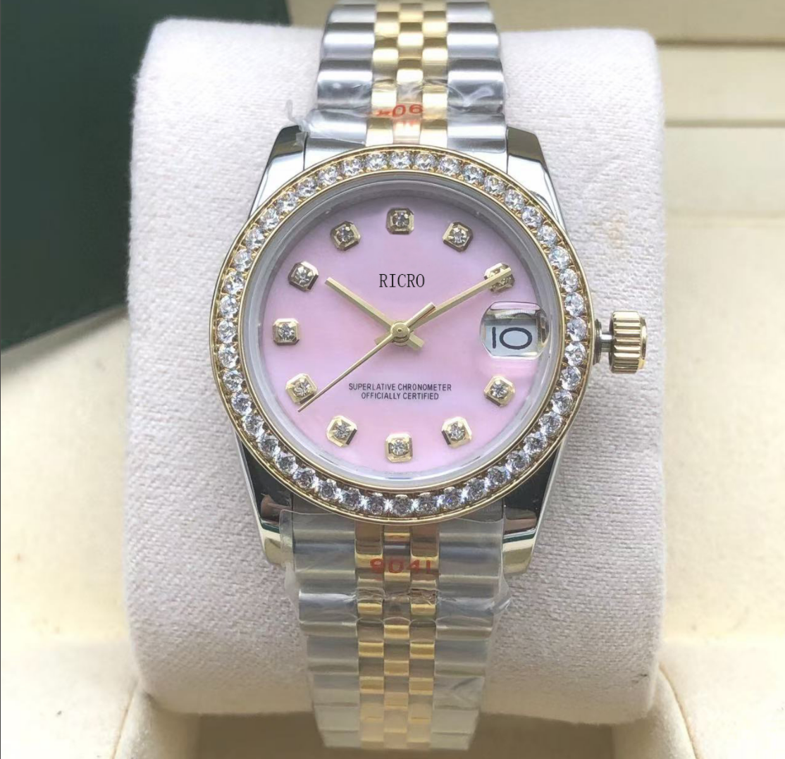 Designer Women's Automatic Mechanical Watch 31mm 36mm folding buckle small round drill 316 fine steel sports watch designer watches Sports watch