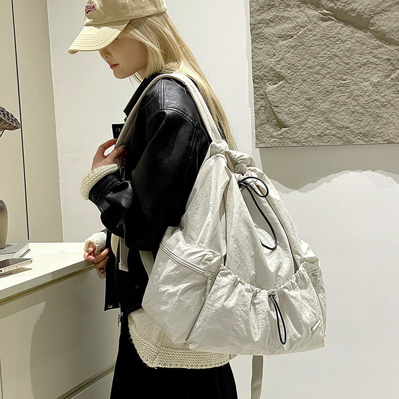 Colorful Fox Korean Style Ins New Women's Large Capacity Backpack Drawstring Lightweight Sports Badminton Bag ddmymoon