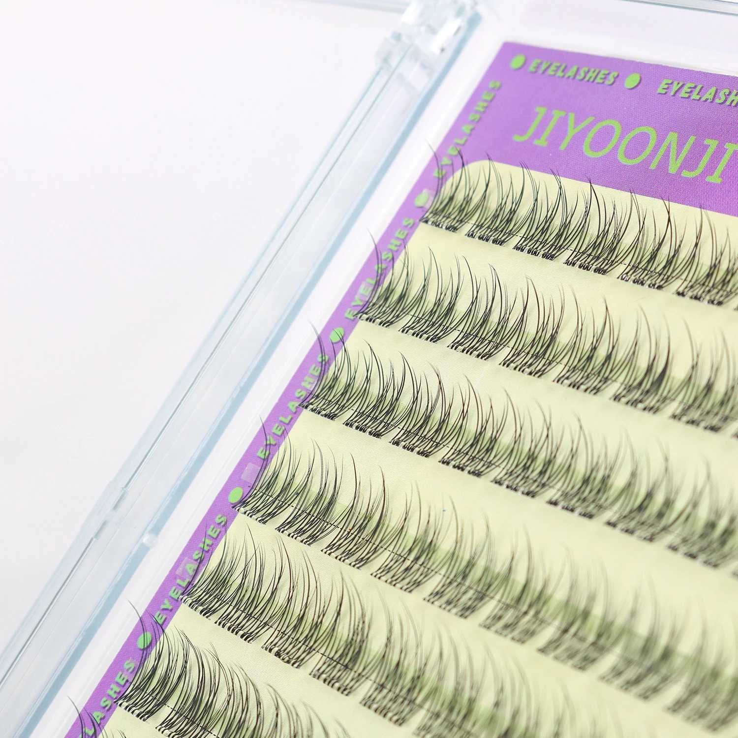 120PCS Natural Self Adhesive Eyelashes Clusters Reusable Wispy Cluster Eyelashes Extension No Glue Needed With Tweezers 11/12MM Z250730