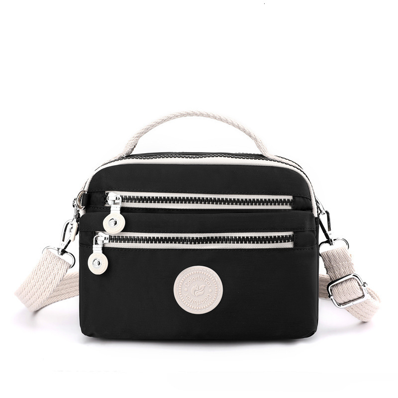 2025 New Women's Fashion Trend Shoulder Simple Color-Block Crossbody Bag Nylon Phone Coin Purse ddmymoon