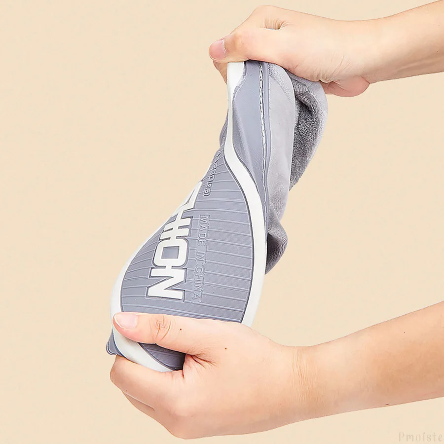 Winter Home Mens Slippers Plaid Warm Soft Memory Foam Male Indoor Shoes Plush Non-Slip Living room Slipper 250725