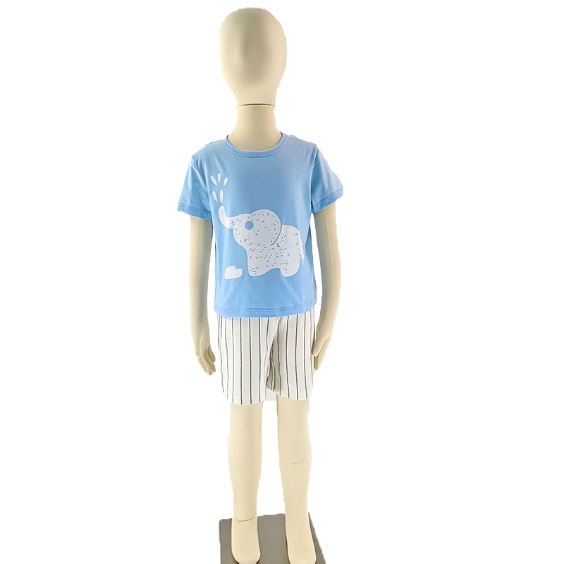 Children's short sleeved set, girls' new summer clothes, boys' T-shirts, shorts, children's clothing wholesale