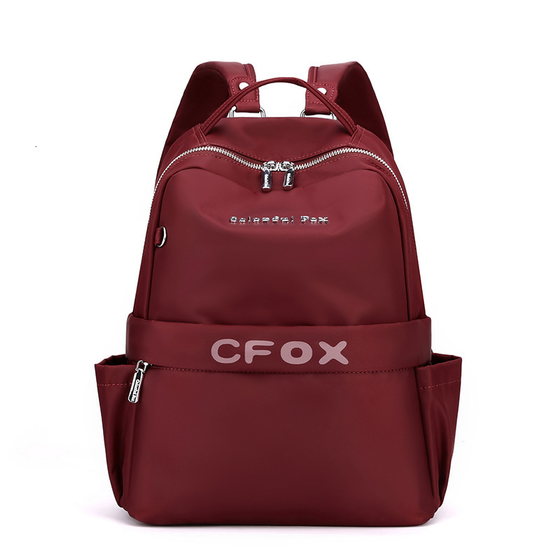 Colorful Fox2025 Women's New Large Capacity Color-Block Multi-Layer Backpack Outdoor Travel School Bag ddmymoon